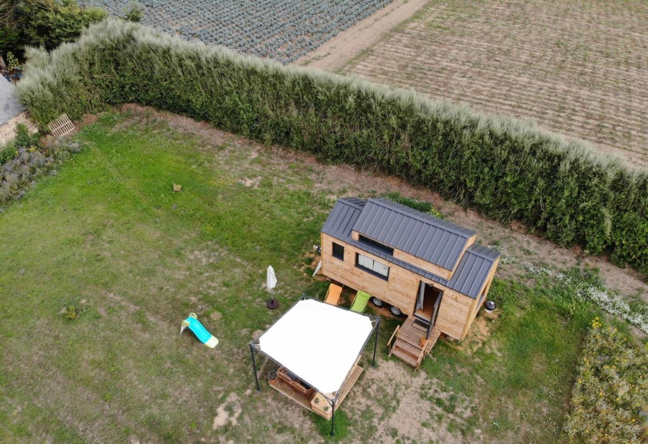 Tiny House Sur La Presqu'Ile Sauvage Hotell Lanmodez Exteriör bild